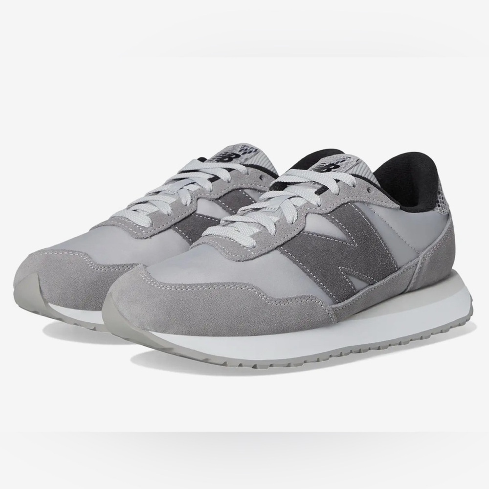 New Balance 237 Gray and White Sneakers
